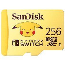 Sandisk 256GB microSDXC Card Pokemon Edition Pikachu for Nintendo Switch