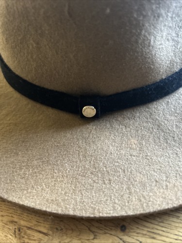 WHISTLES Women’s Winter Fedora Fawn 100% Wool Hat M/L - Picture 7 of 11