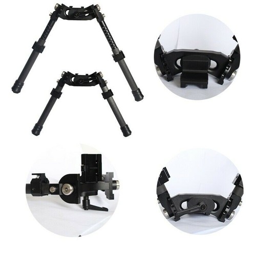 Bipod V10 Tactical Carbon Fiber Swivel Rifle Bipods 6-10'' Adjustable Hunting - Picture 3 of 6