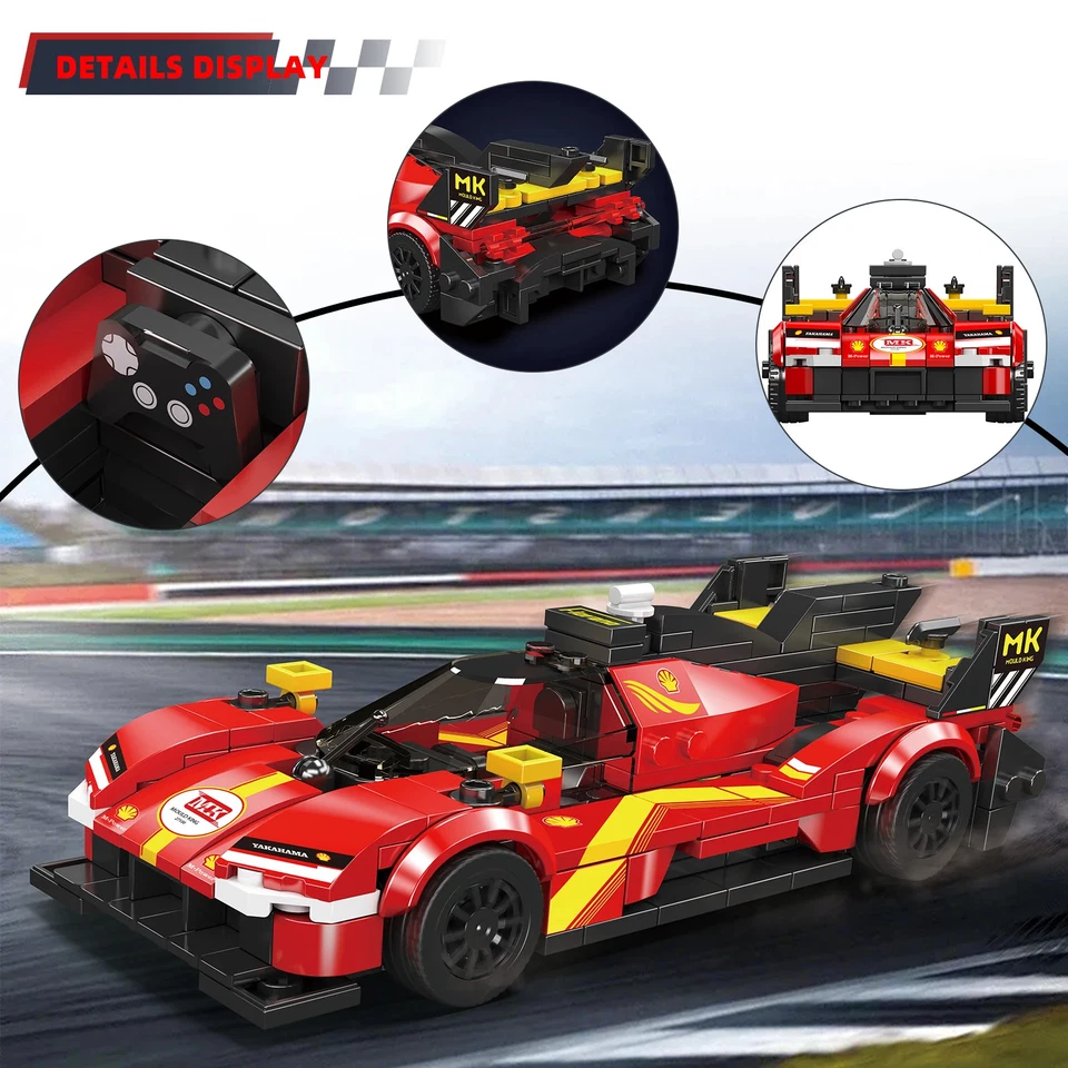 Mould King City Hypercar Racing Model Building Kit, DIY Sports Car Block Set Toy - Image 3 of 4