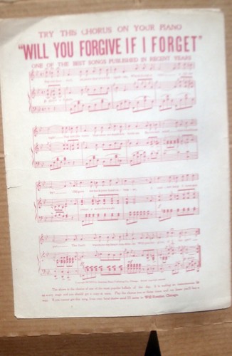 Meet Me Tonight in Dreamland Sheet Music Whitson / Friedman 1920 Large Format - Picture 4 of 4
