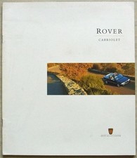 ROVER CABRIOLET 1.6 & 1.6SE Car Sales Brochure For 1997 #5019
