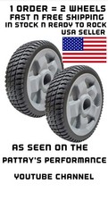 2 Front Wheels Fit Toro Time Master 30" 8X2.5 With Bearing 125-2510 120-7045