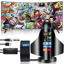 2025 TV Antenna Indoor,Antennas for Smart TV with Amplifier Signal Booster,HD...