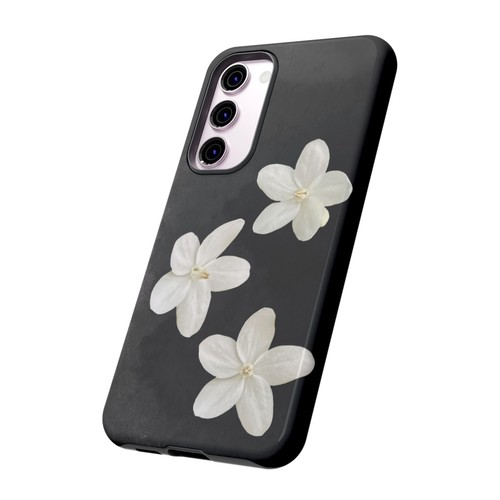 SHSD Tough Phone Case Apple iphone Samsung Galaxy Pixel, Black w/ White Flower - Foto 184 di 200