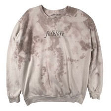 Taylor Swift Folklore Tie Dye Crewneck Sweatshirt L Official Merch Pullover