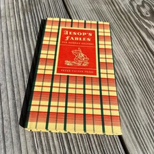 Aesop's Fables For Modern Readers, Peter Pauper Press, 1955 Plaid Cover