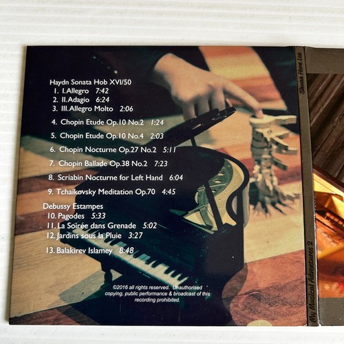 Shuan Hern Lee CD My Musical Adventures 2 Classical Hayden Chopin Debussy Signed - Picture 2 of 7