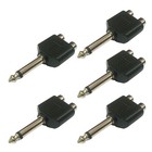 6.35mm (1/4Inch) Male to 2x Female Stereo Interconnects Music Adapter