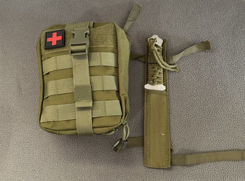 Survival First Aid Molle Military Tactical Emergency 60+Pcs.*BLEEDSTOP Included* - Picture 2 of 8
