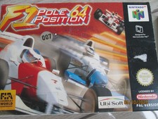 Nintendo N64   F 1  Pole Position  Box + Booklet  Baujahr 1997 Spiel ungenutzt