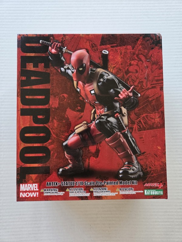 Marvel NOW Deadpool ARTFX+ 1/10 Kotobukiya Statue Model Kit Boxed
