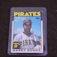 Topps Traded Barry Bonds Pittsburgh Pirates #11T Rookie Baseball Trading Card. rookie card picture