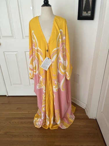 Emilio Pucci Printed Caftan / Kaftan TU/One Size NWT - Picture 2 of 12