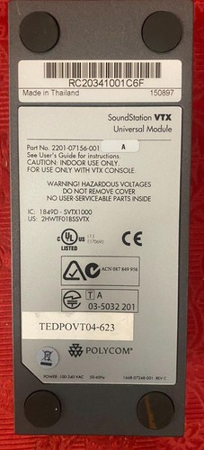 Module universel Polycom Soundstation VTX 2201-07156-001 REF00039 - Photo 2/5