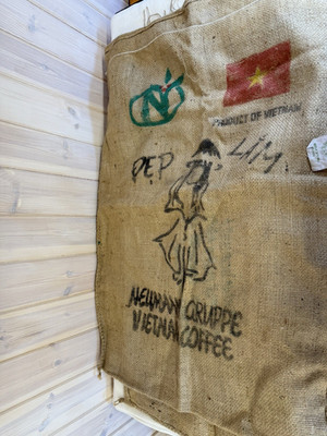 Kaffeesack DEP LAM NEWMANN GRUPPE Vietnam x 2 Säcke Jutesack groß Vintage