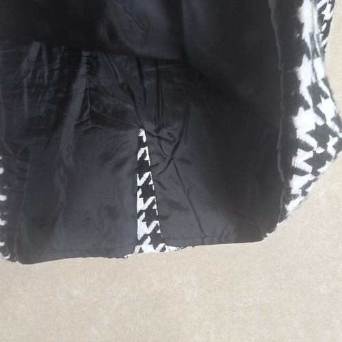 Gonna donna Issac Mizrahi in maglia bianca e nera con pied de poule taglia 6 - Foto 8 di 20