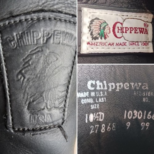 Botas de Motocicleta Chippewa Arnés Ingeniero De Colección Hechas en EE. UU. Para Hombre 10 1/2 - Imagen 8 de 10