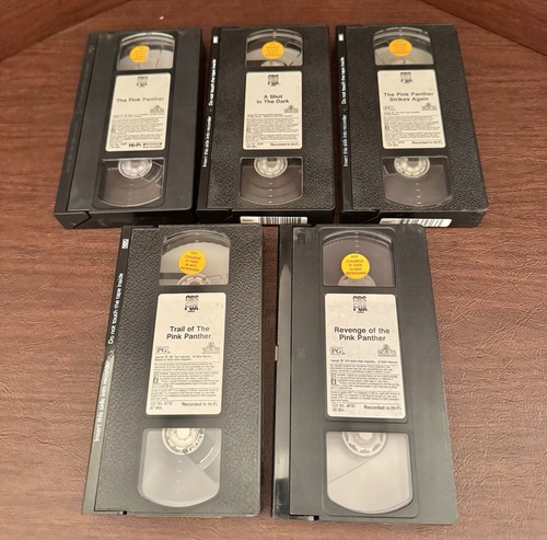 Vintage CBS Fox Pink Panther VHS Tape Lot! Peter Sellers Trail Strikes Revenge - Picture 8 of 11