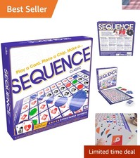 SEQUENCE- SEQUENCE Game with Folding Board, Cards and Chips by Packaging may...