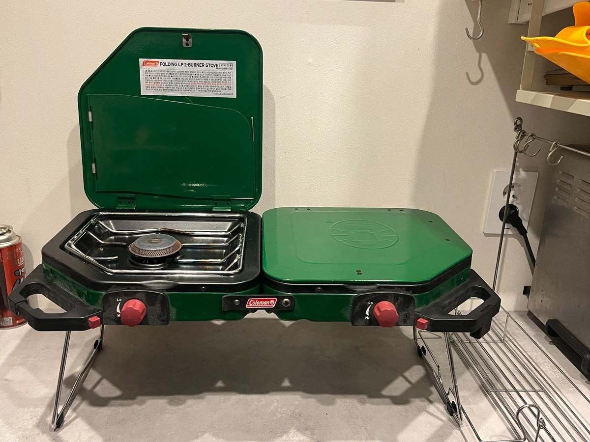 Vintage COLEMAN Foldable Twin Gas Stove with case | eBay