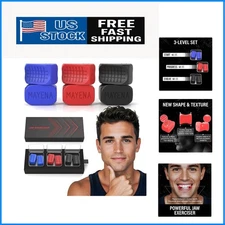 Portable Jawline Shaper Set with 3 Levels - Tone Your Face Anytime, Anywhere
