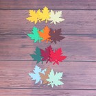 120Pcs 6 x 6cm Lovely Thanksgiving Maple Leaf Tag Paper Label Maple Leaf Tags