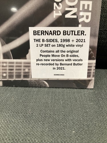 Bernard Butler People Move On The B-Sides 1998 & 2021 2 Lps White Vinyl RSD MINT - Imagen 2 de 7