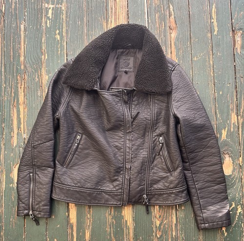 Giacca da motociclista Max Studio taglia media nera ecopelle gotica grunge - Foto 1 di 9