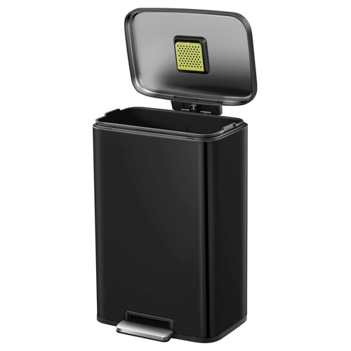 EKO Design Madison Mülleimer Abfallsammler 50 L Treteimer Schwarz matt Mülltonne - Bild 5 von 9
