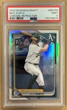 2024 Bowman Draft - Chrome Nick Kurtz #BDC-56 Refractor (RC) PSA 9