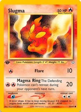 Slugma 1st Edition 53/64 Neo Revelation Pokemon 000044