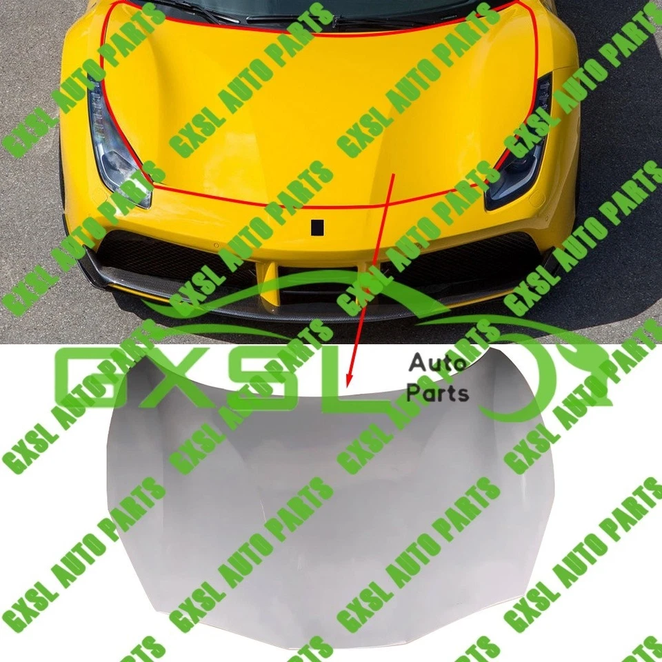 For Ferrari 488 GTB front hood OEM 87432011 87432211 - Image 4 of 4