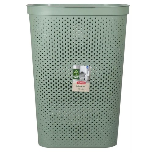 Curver INFINITY 60L Kunststoff Wäschebox - Grau - Bild 6 von 9