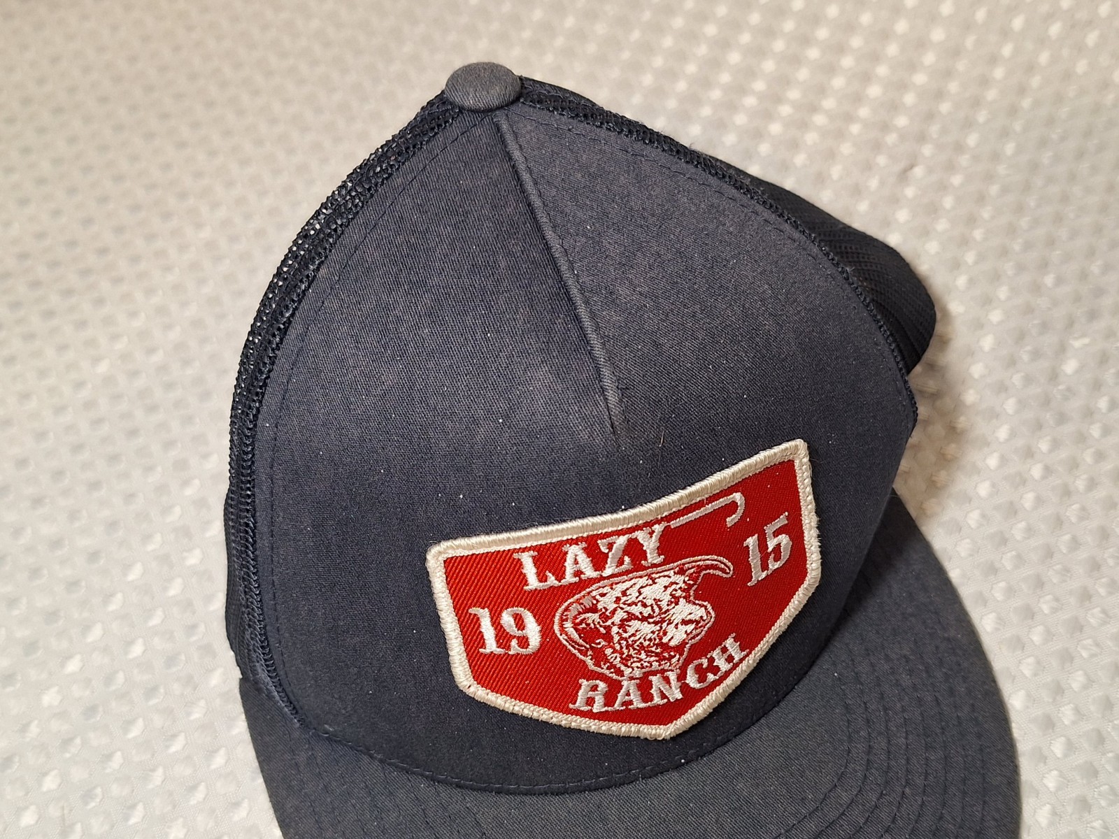 Vintage Lazy J Ranch 1915 Snapback Cap Mesh Truck… - image 11