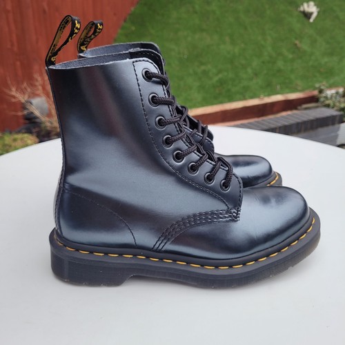 EINMAL GETRAGEN! Dr Martens 1460 Pascal Chrome Stiefel Größe UK 4 - Bild 12 von 18