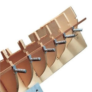 Planking Clamp 10-Piece Set for precision ship modeling