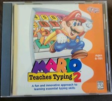 Mario Teaches Typing 2 Win/Mac 1996 CD-ROM Game Nintendo