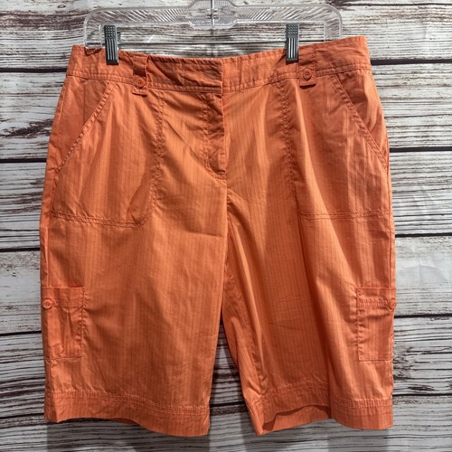 -FAST NEUWERTIG- Damen 10 Izod Stretch Shorts orange Golf - Bild 1 von 9