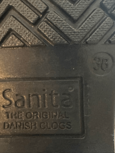 NWOT Sanita Women's Black Gray Paisley & Sugar Skull Print Estelle Clogs Size 38 - Picture 8 of 8