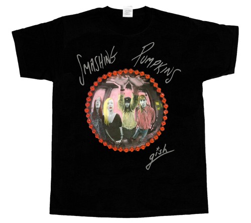 SMASHING PUMPKINS GISH MELLON COLLIE NEW SHORT- LONG SLEEVE BLACK T-SHIRT - Picture 2 of 5