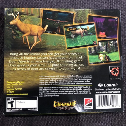 Deer Drive pc cd rom Hunting Season Has Arrived 3DHunting game Cinema ware - Picture 4 of 4