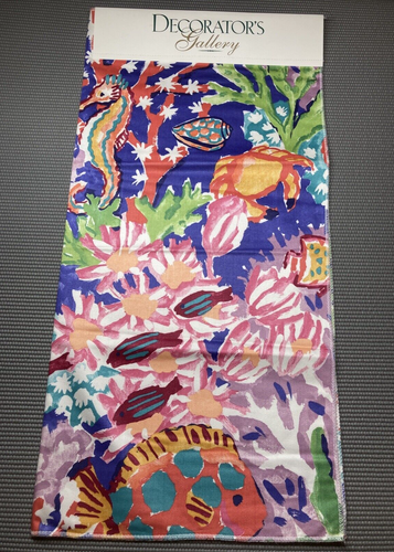 Decorator's Gallery Polsterstoff Muster 26" Panel 100 % Baumwolle Koralle Fisch - Bild 7 von 13