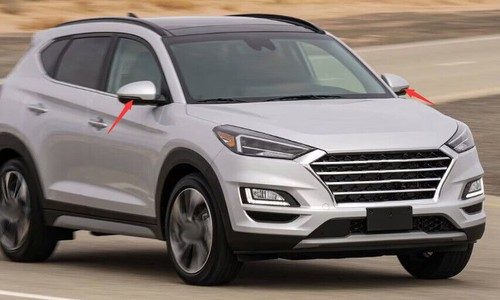 For Hyundai Tucson 16 2017-2020 2021 Silver Rear View Mirror Cap Cover Replace - Picture 6 of 20