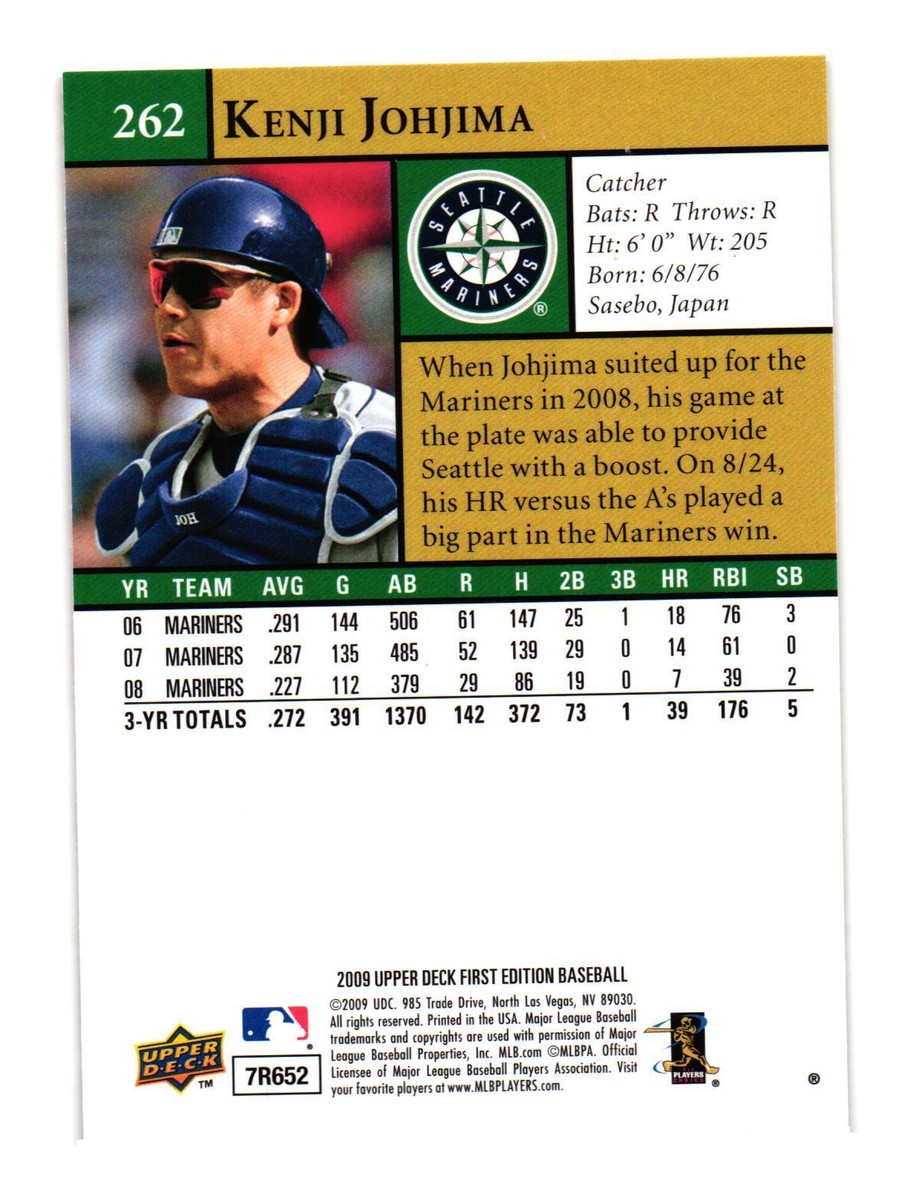 2009 Upper Deck #339 Kenji Johjima Seattle Mariners | eBay