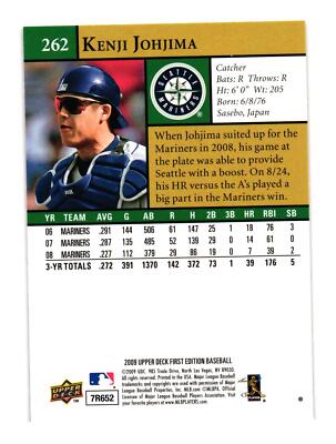 2009 Upper Deck #339 Kenji Johjima Seattle Mariners | eBay