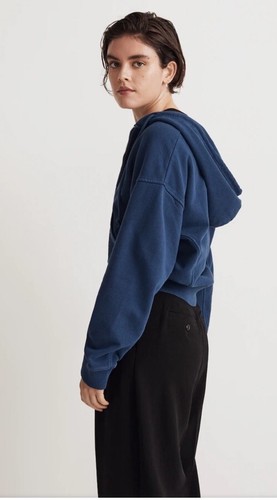 Madewell Terry Zip-Front Hoodie Jacket Size XS NWOT MWL - Picture 5 of 8