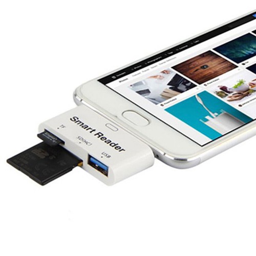 C27 USB C auf SD/Micro SD/USB3.0 Kartenleser USB3.0 OTG Speicher Adapter SD/TF - Bild 4 von 15