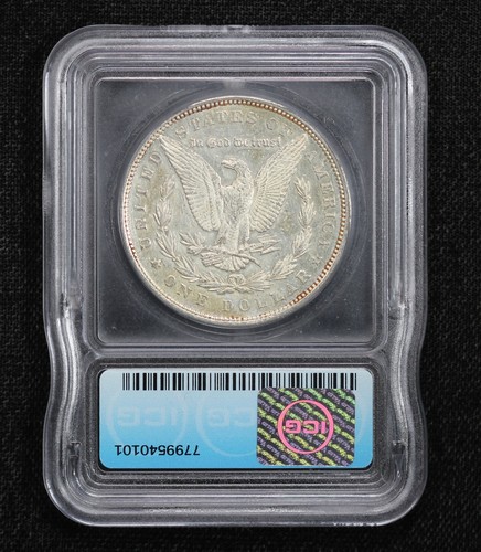 1878 7 Tail Feathers Morgan Dollar Reverse of 1879 ICG MS60 Details Cleaned 1XAW - Picture 2 of 5