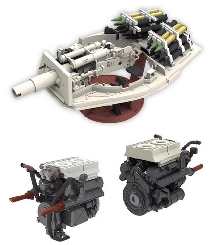 U-STAR NO-005 1/48 Sd.Kfz.182 KING TIGER KRUPP FLAT-FRONT PRODUCTION TURRET(H) - 第 7/8 張圖片